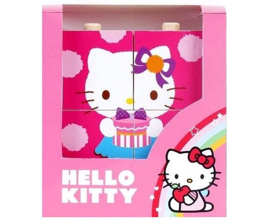Кубики из дерева "Hello Kitty"