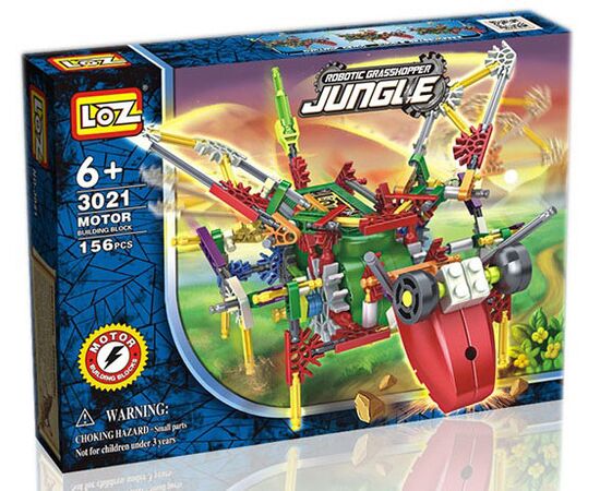 Конструктор на батарейках "Robotic grasshopper jungle" 156 деталей