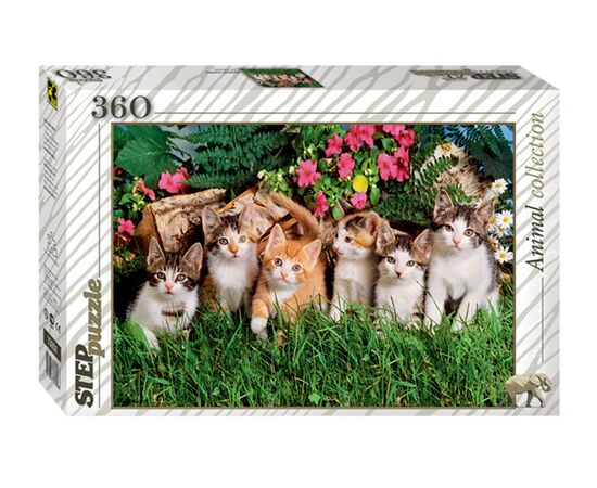 Пазл с котятами "Дружная семейка" 360 деталей