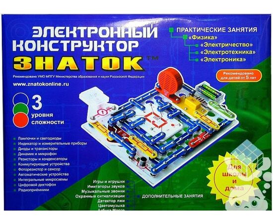 Электронный конструктор "Знаток" 999 схем, для школы и дома