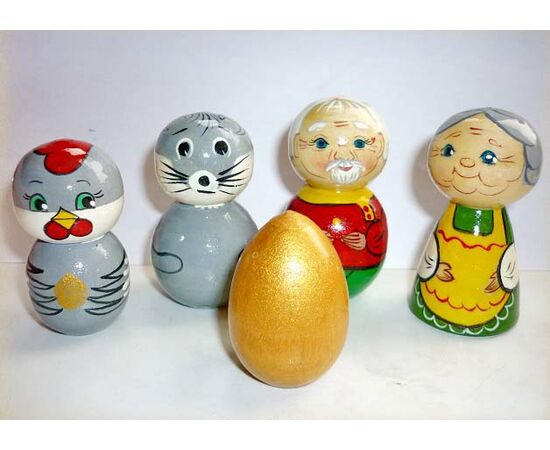 Кукольный театр из дерева "Курочка Ряба"