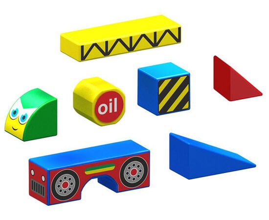 Магнитные кубики "4 цвета, 8 магнитных блоков" техника