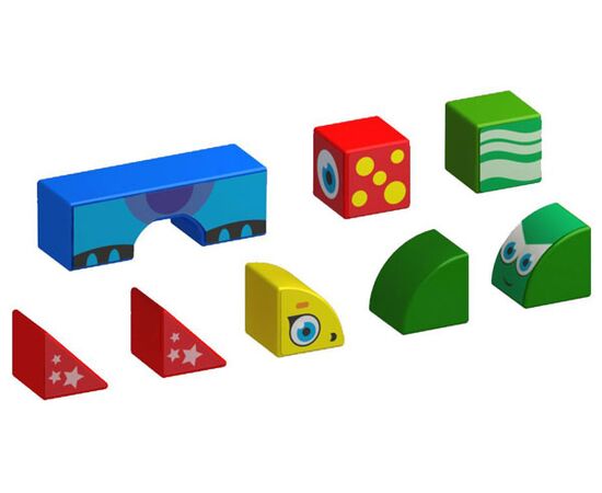 Магнитные кубики "4 цвета, 8 магнитных блоков" животные