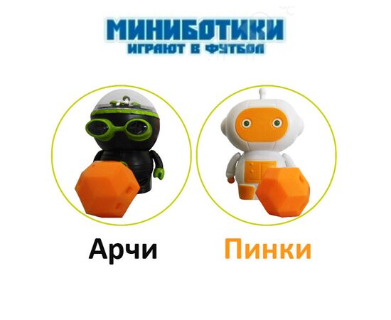 "Миниботики играют в футбол" на ик.управлении (Арчи и Пинки)
