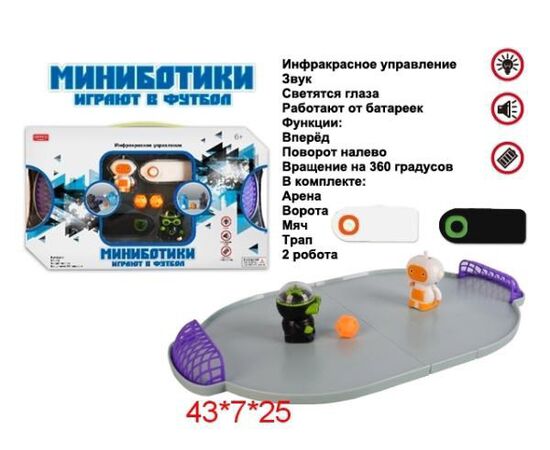 "Миниботики играют в футбол" на ик.управлении (Арчи и Пинки)