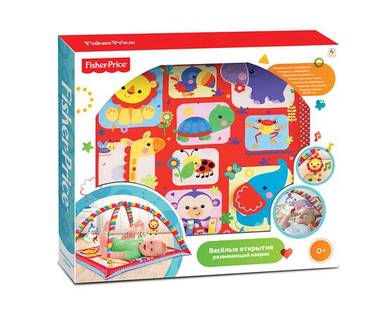 Развивающий коврик с дугами Fisher-Price "Животные"