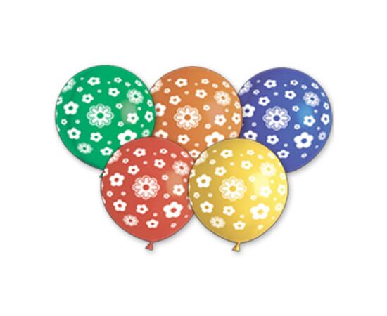 Воздушный шар "Пастель цветы" 12 дюймов, шелкография