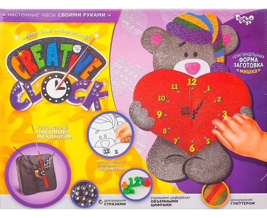 Делаем часы "Creative clok" Мишка