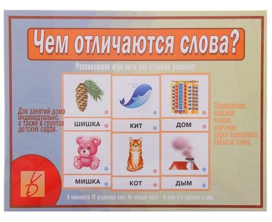 Дидактическая игра "Чем отличаются слова"