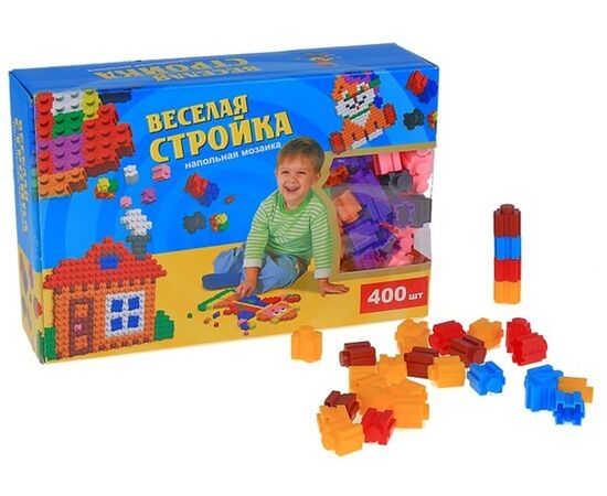 Мозаика напольная "Веселая стройка" 400 деталей