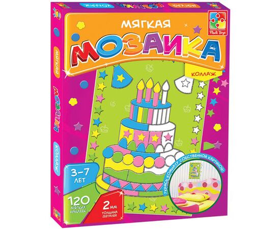 Мягкая мозаика "Торт" коллаж