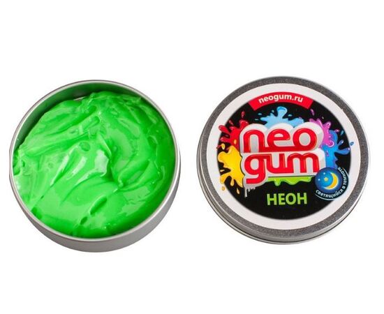Жвачка для рук Neogum "Неон" светящаяся в темноте