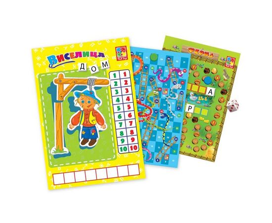 Игра магнитная "Виселица, ходилка, змеи и лестницы"