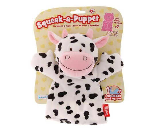Игрушка - рукавичка "Коровка" с пищалкой