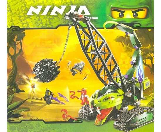 Конструктор Ninja "Кран - разрушитель" 414 деталей