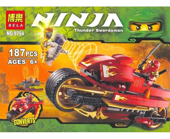 Конструктор Ninja "Мотоцикл" 187 деталей