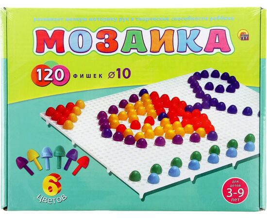 Мозаика 120 фишек 6 цветов