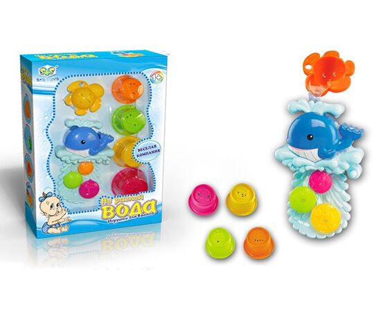 Игровой набор для ванной "Кит и четыре формы"