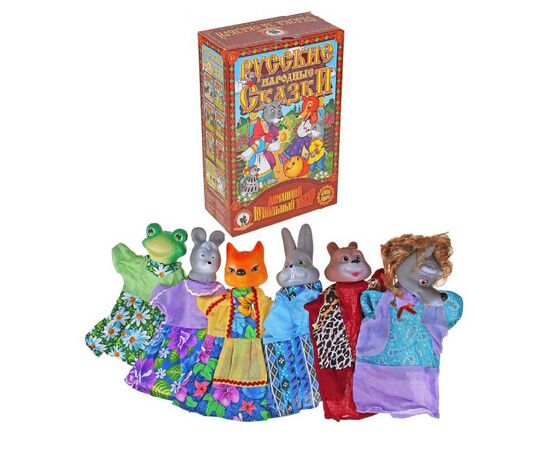 Кукольный театр "Теремок" 6 персонажей
