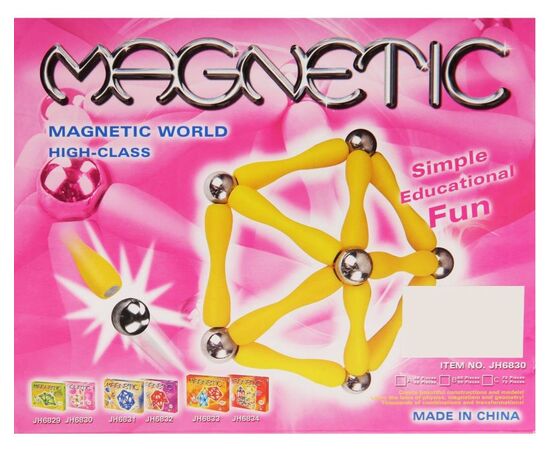 Магнитный конструктор "Magnetic" 72 детали JH6830