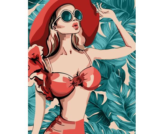 Роспись по холсту по номерам "Пляжный сезон", 40×50 см