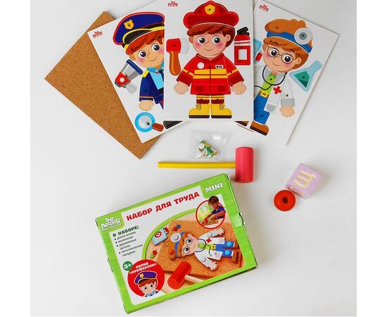Логическая игра с гвоздиками "Профессии"