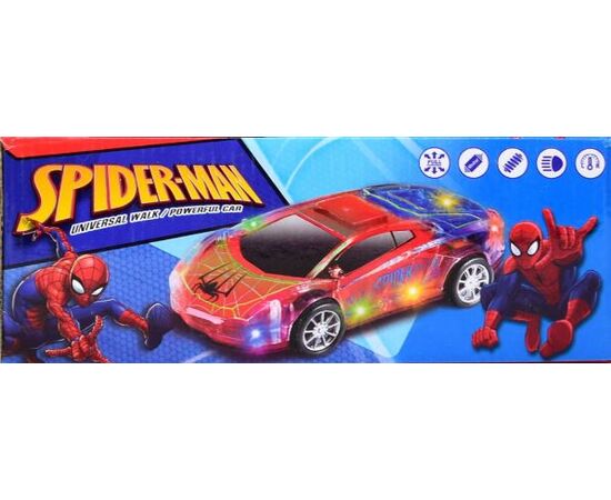 Машинка со светом и звуком Spider-man, 22 см