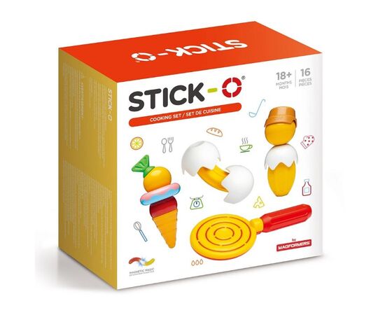 Магнитный конструктор STICK-O "Cooking Set" 16 деталей