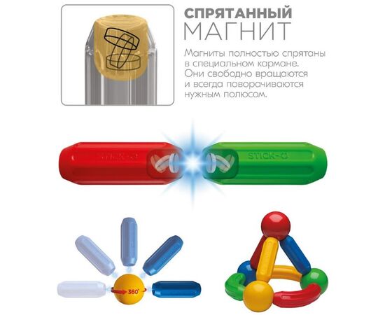 Магнитный конструктор STICK-O "Cooking Set" 16 деталей