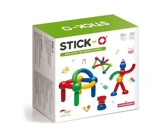 Магнитный конструктор STICK-O "Basic Set" 20 деталей