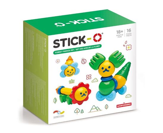 Магнитный конструктор STICK-O "Forest Friends Set" 16 деталей