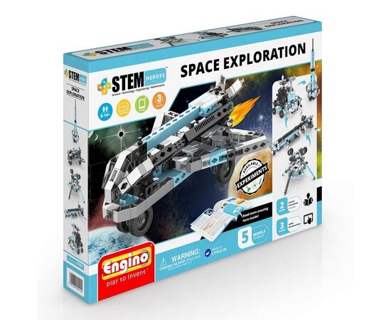 Конструктор ENGINO "STEM Heroes. Набор из 5 моделей. Освоение космоса"