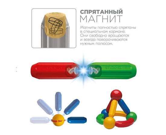 Магнитный конструктор STICK-O "Basic Set" 20 деталей