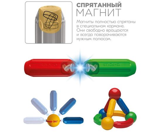 Магнитный конструктор STICK-O "City Set" 16 деталей