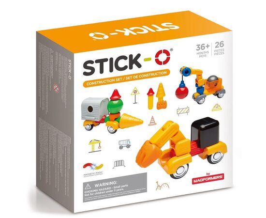 Магнитный конструктор STICK-O "Construction Set" 26 деталей