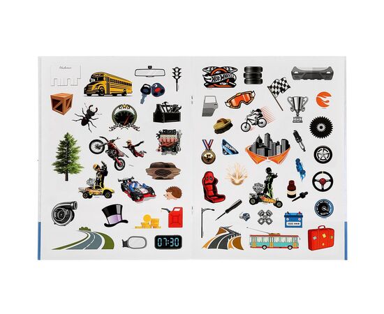 Развивающая книжка с наклейками "Азбука. Hot Wheels"