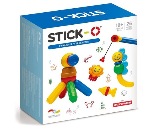 Магнитный конструктор STICK-O "Fishing Set" 26 деталей