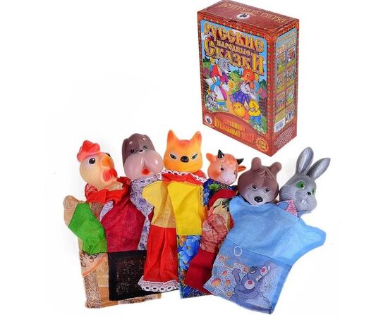 Кукольный театр "Зайкина избушка" 6 кукол