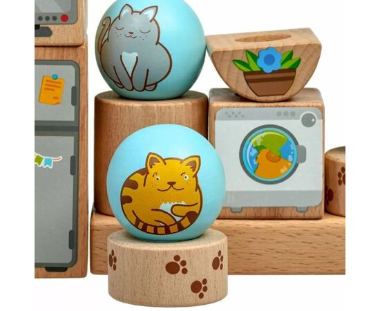 Сортер-пирамидка "Игривые кошки"
