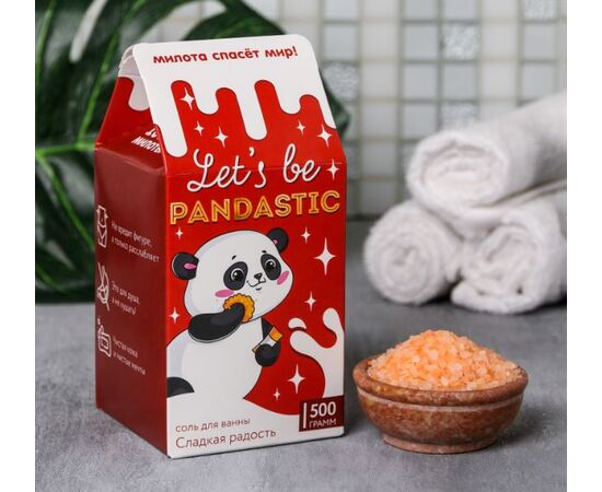 Соль в коробке молоко Let's be PANDASTIC, 500 г