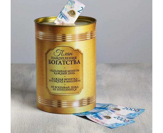 Копилка XXL "Начинающего миллионера", 20х14 см