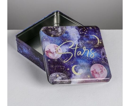 Подарочная коробка из металла "Stars" 17,5 x 17,5