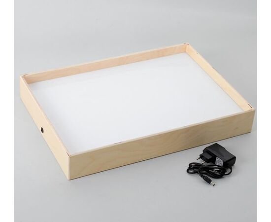 Планшет для рисования песком с белой подсветкой, 50 x 35 см
