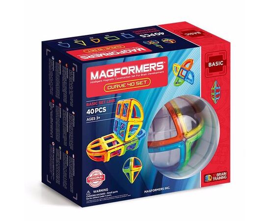Магнитный конструктор Magformers "Curve", 40 деталей