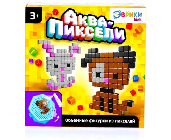 Аквамозаика "Аква-пиксели. Зверята", 200 деталей