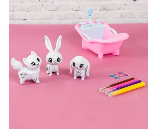 Игрушки для раскрашивания многоразовые "Кошечка, зайчики"
