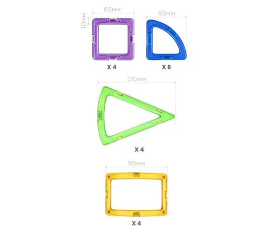 Магнитный конструктор Magformers "Curve", 20 деталей