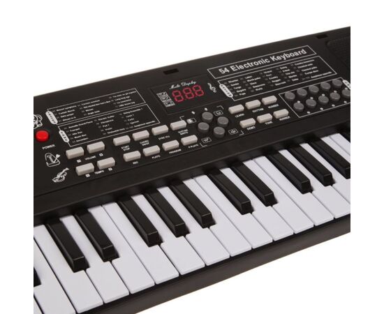 Синтезатор детский 54 клавиши, микрофон, подключение к USB, HY1895
