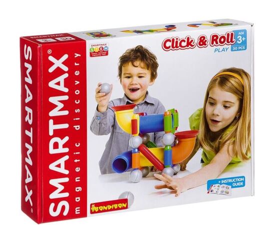 Магнитный конструктор SmartMax  "Собирай и запускай" 30 деталей