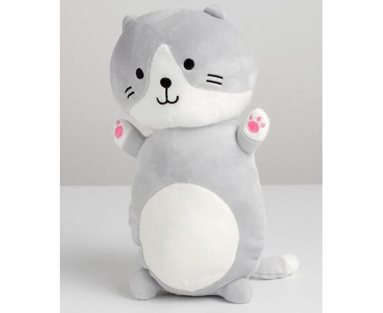 Мягкая игрушка "Кот", 28 см, серый